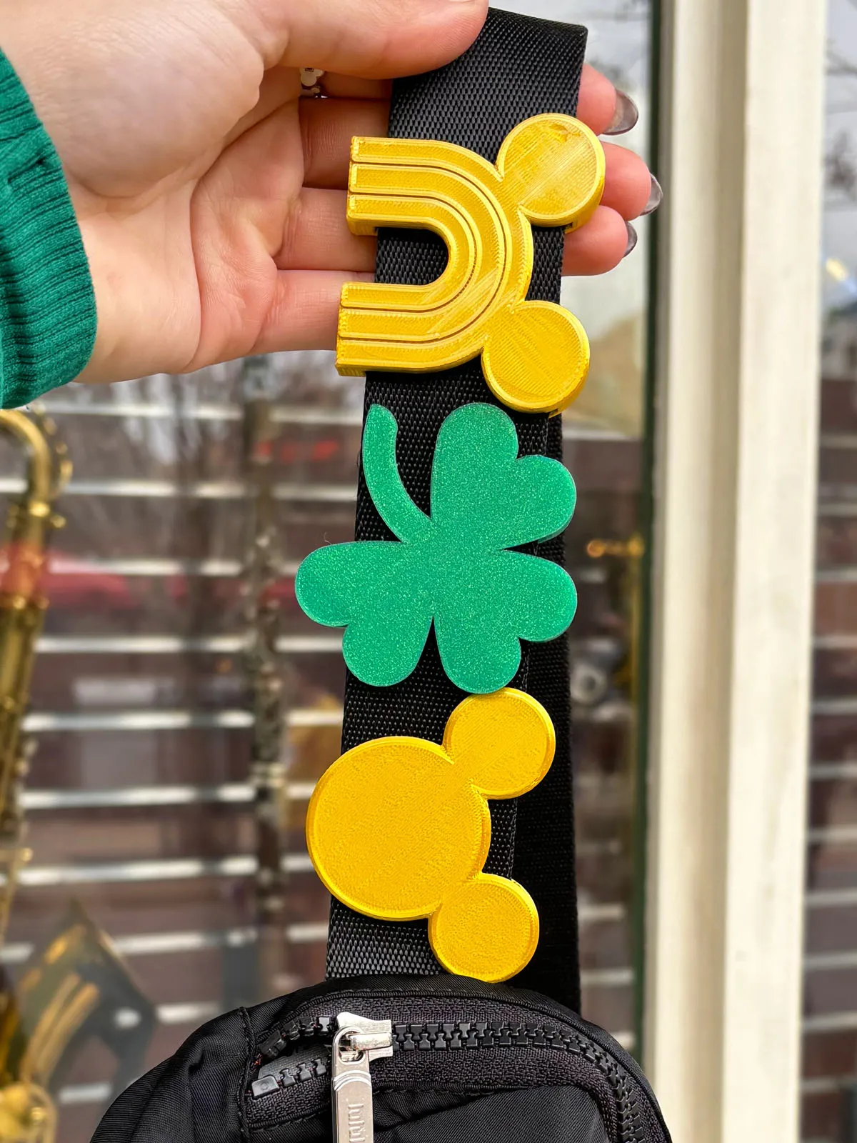 St. Patty's Shamrock Belt and Bag Charm