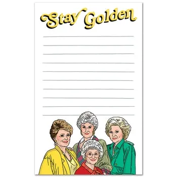 Stay Golden Notepad