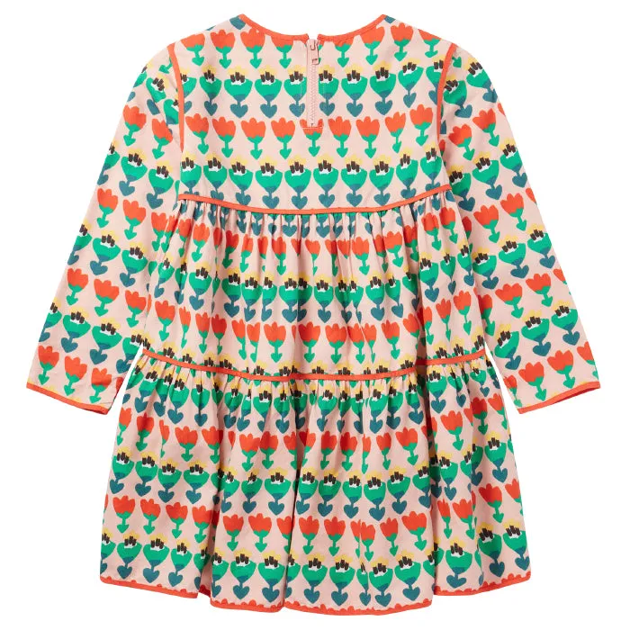 Stella McCartney Child Tiered Dress Multicolour Tulip Print