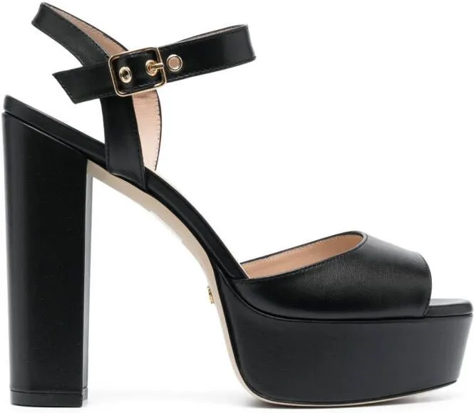 Stuart Weitzman Ryder 130mm platform sandals Black