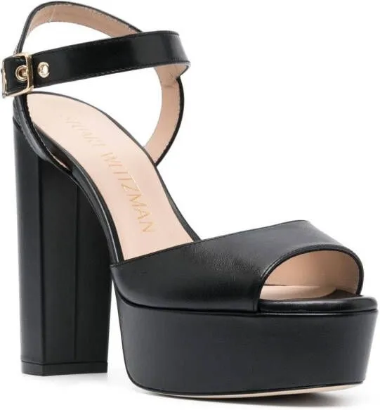 Stuart Weitzman Ryder 130mm platform sandals Black