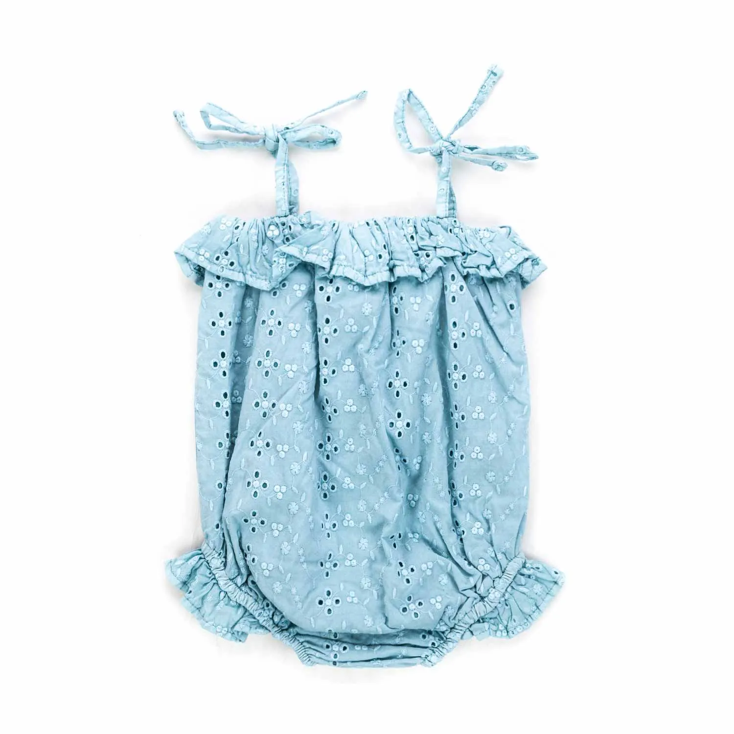 Tocotò Vintage Light Blue Romper For Baby Girl