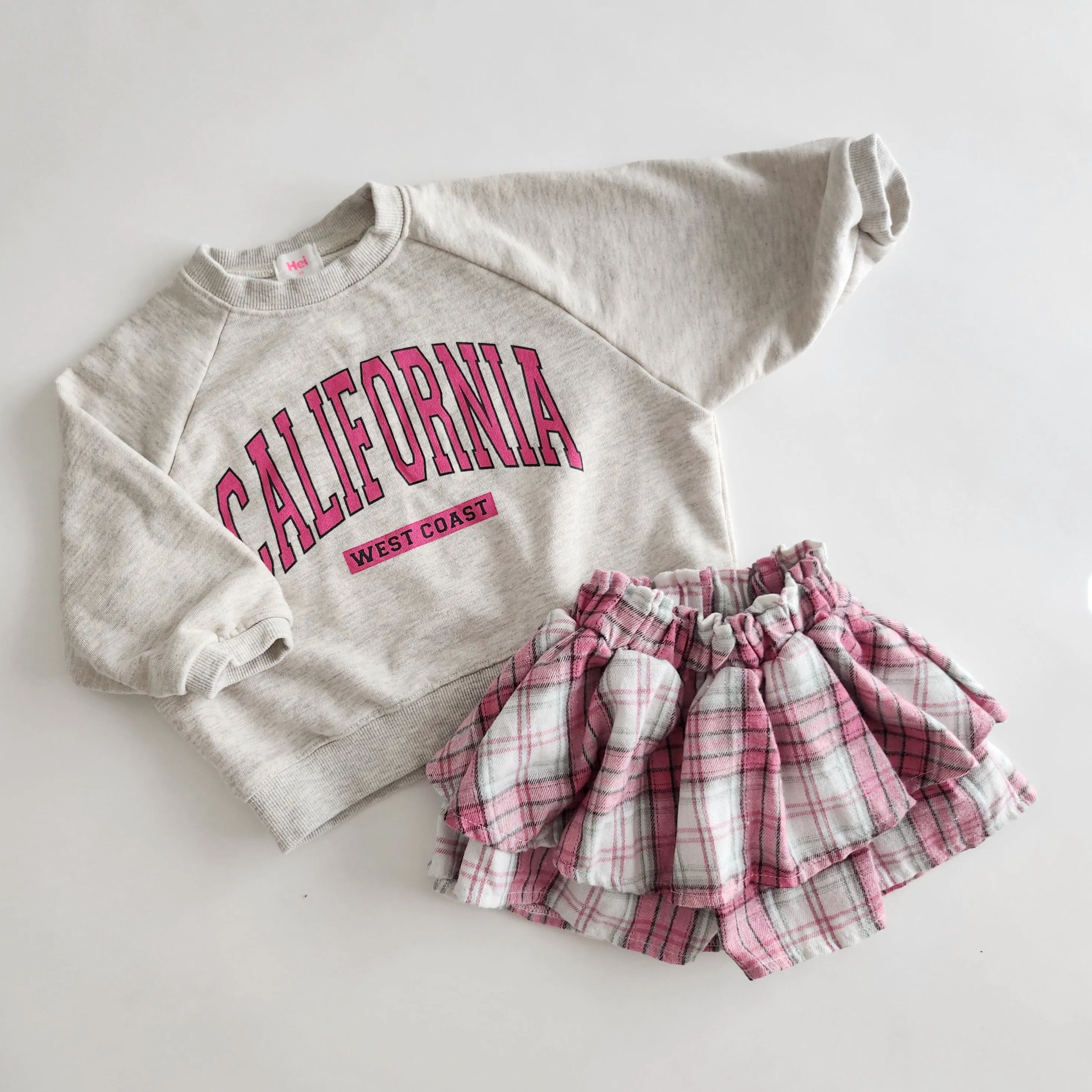 Toddler Plaid Skirt Shorts (1-7y) - Pink