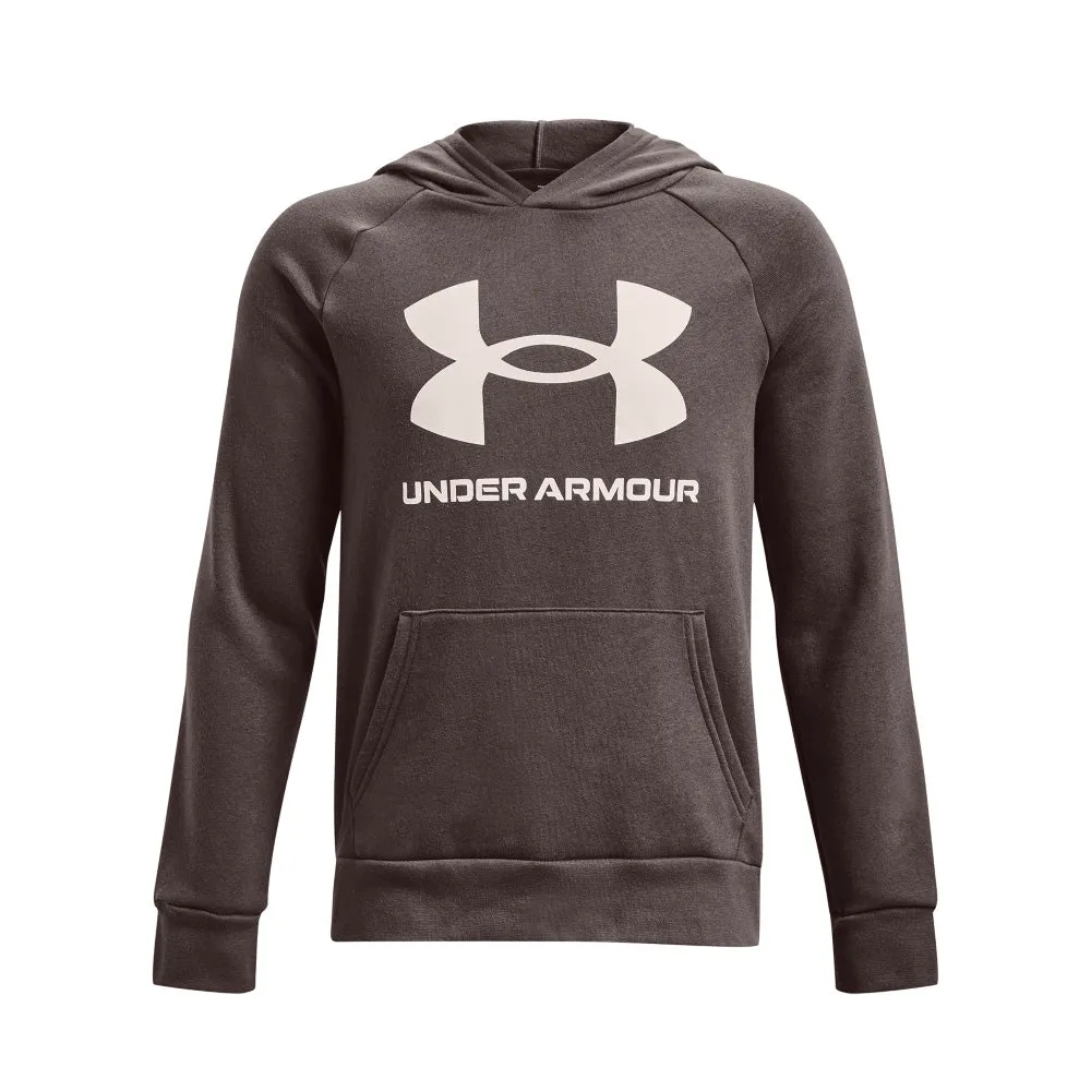 UNDER ARMOUR RIVAL KID'S FLEECE CLAY HOODIE