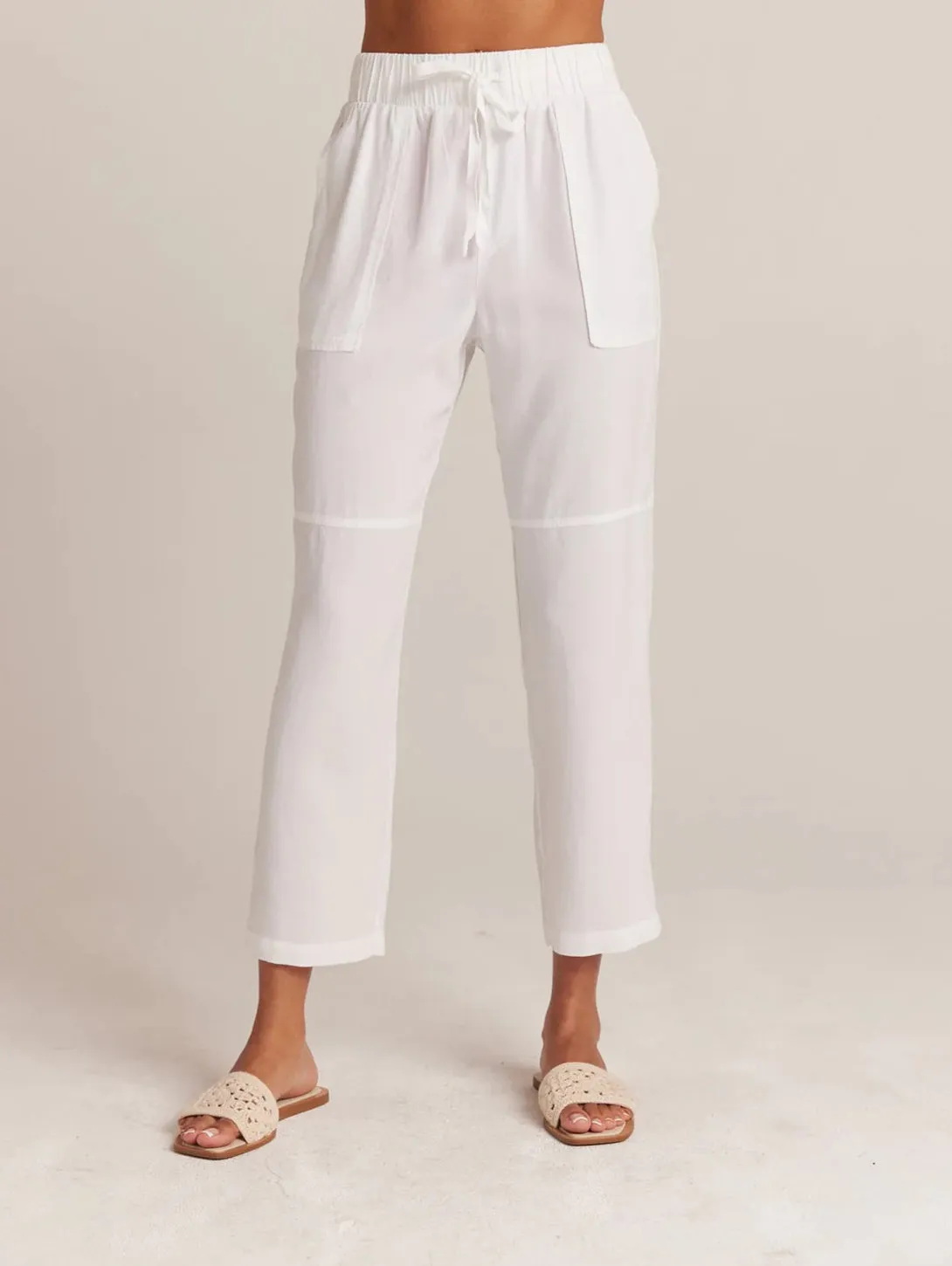 Utility Tie Trouser - White