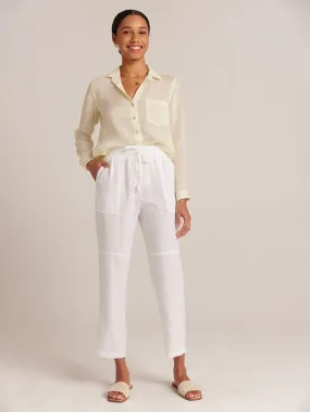 Utility Tie Trouser - White