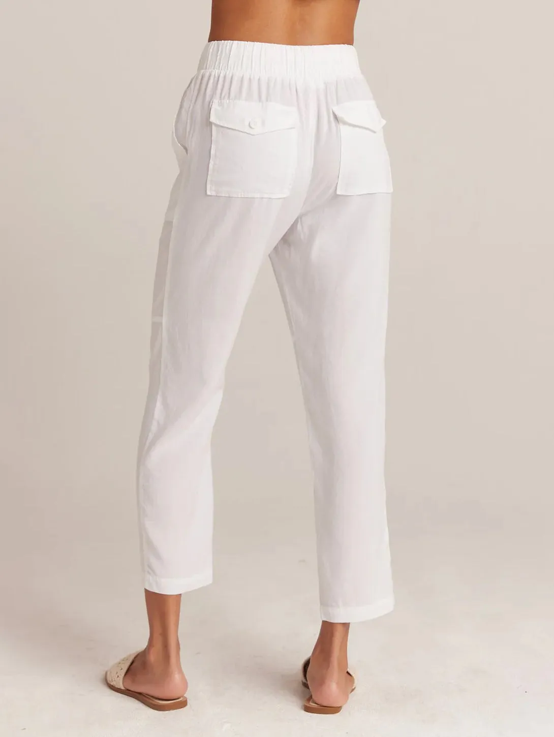 Utility Tie Trouser - White