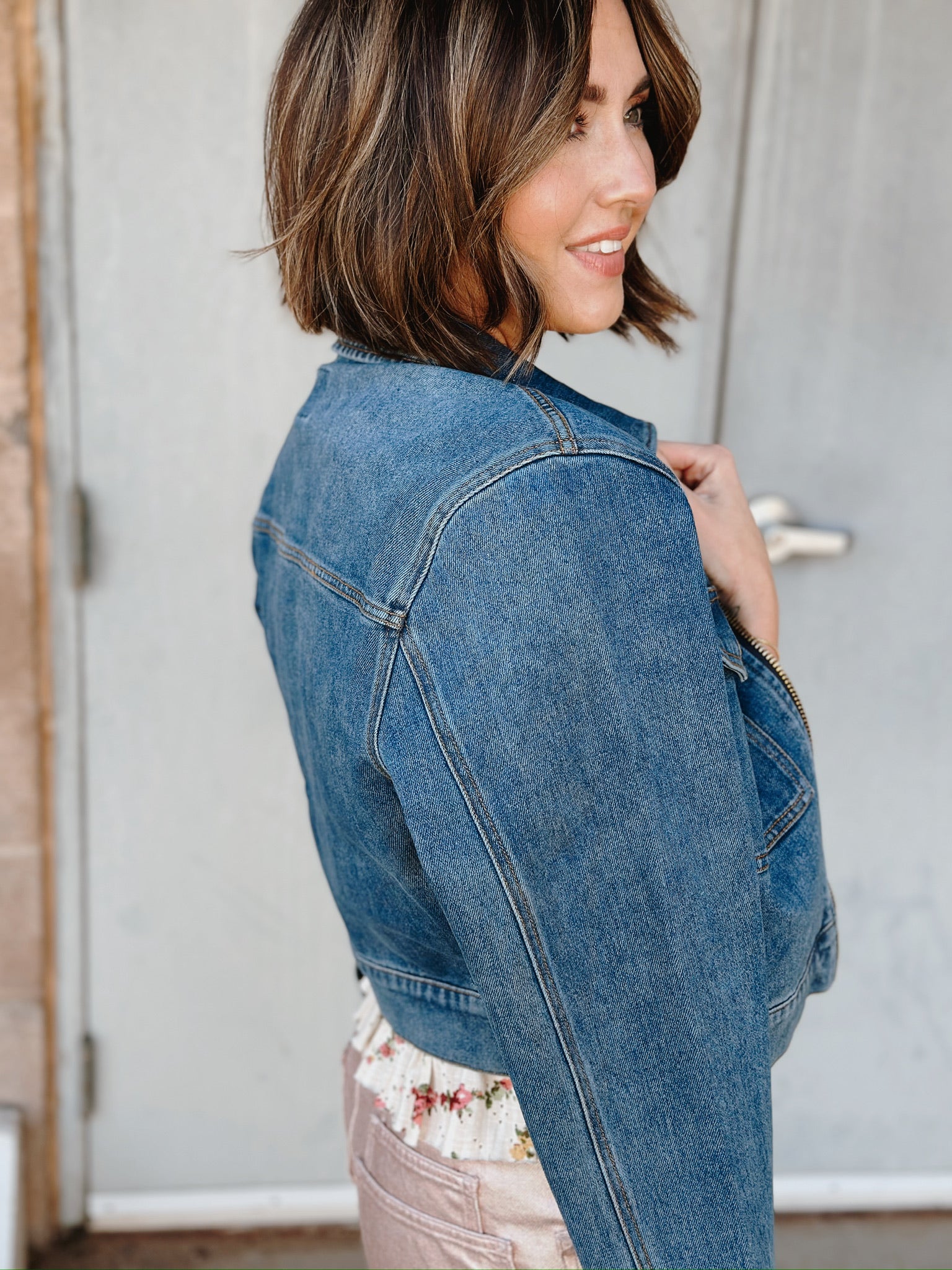 Velvet Heart Nyra Crop Denim Jacket | FINAL SALE