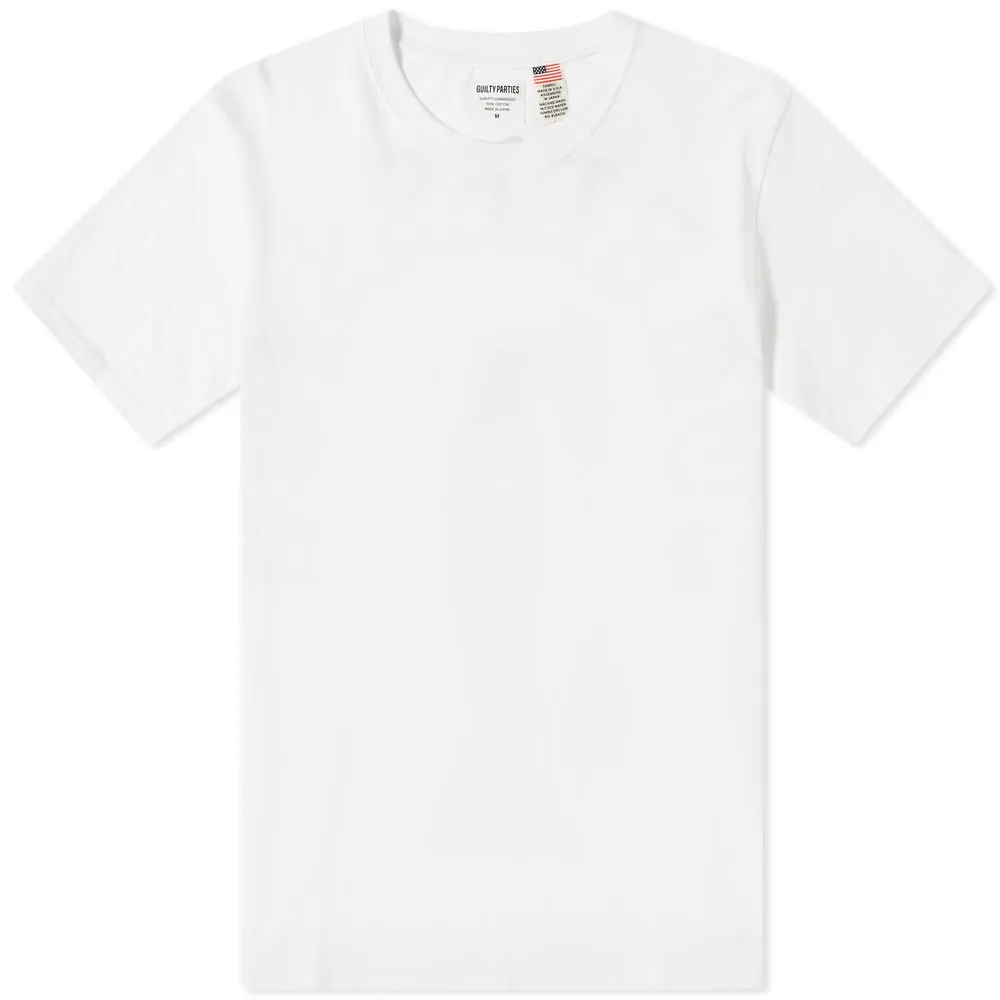 Wacko Maria Guilty Parties Back Print T-ShirtWhite