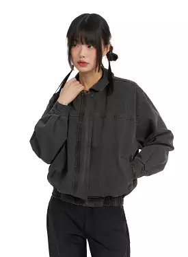 Washed Bomber Jacket CF422