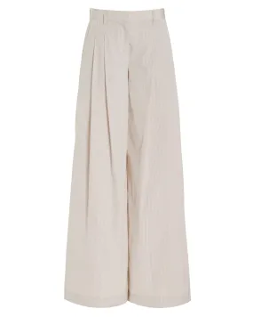 White and Khaki Faubourg Stripe Didi Pant