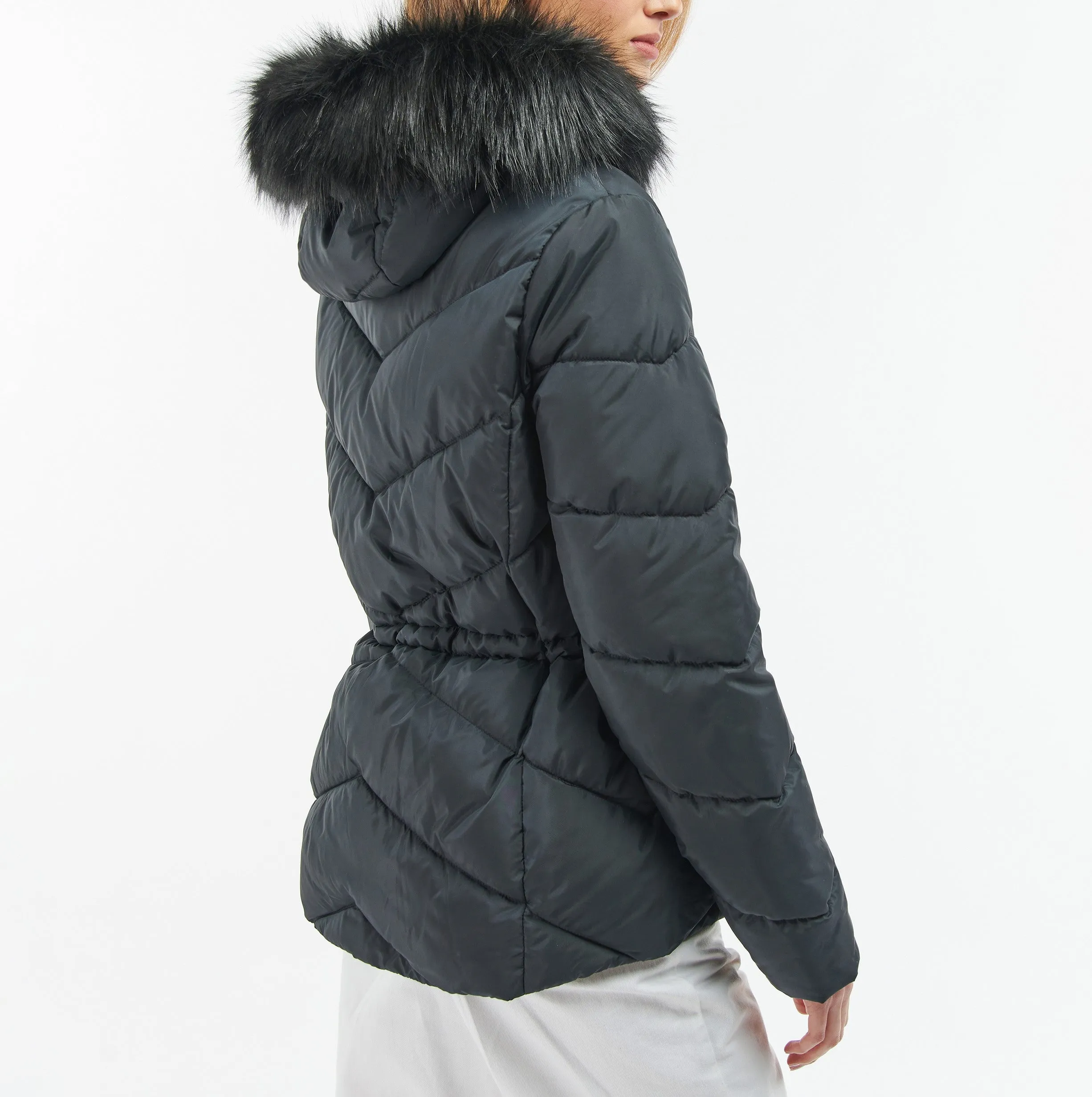 Womens Barbour International Coat in Black