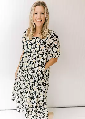 X Daisy Chain Navy Floral Dress