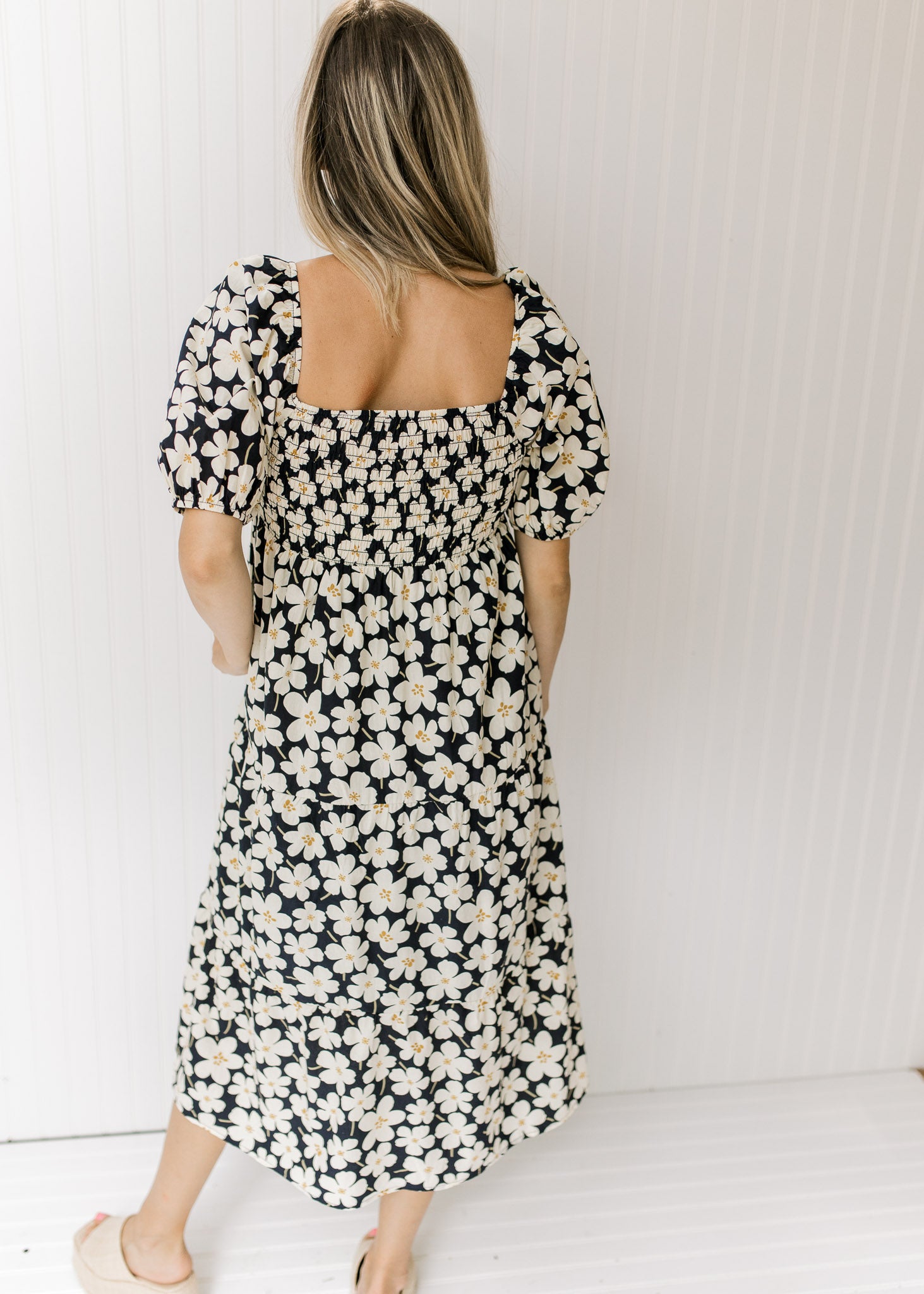 X Daisy Chain Navy Floral Dress