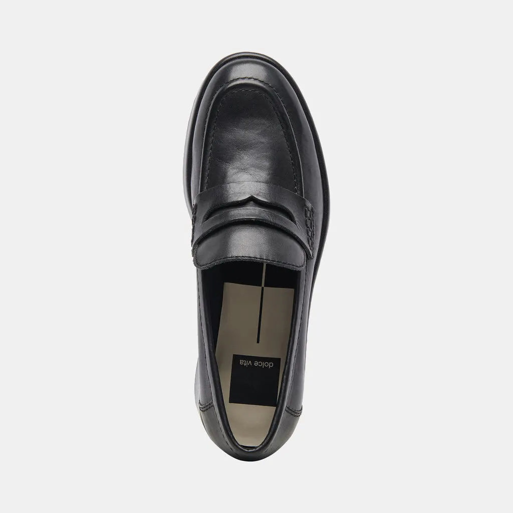 YANNI LOAFERS BLACK LEATHER– Dolce Vita 6908080619586